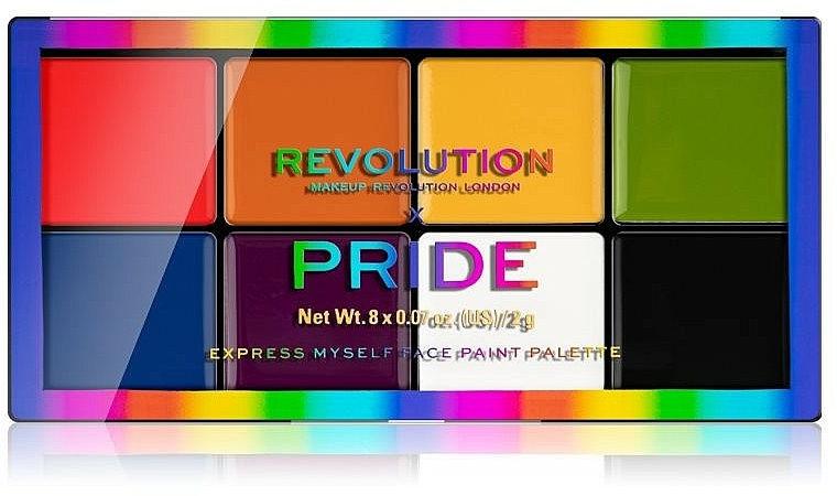 Lidschattenpalette - Makeup Revolution X Pride Express Myself Face Paint Palette