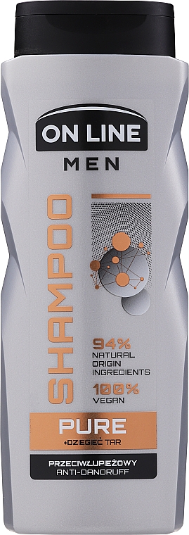 Beruhigendes und normalisierendes Anti-Schuppen Haarshampoo für Männer mit Baumteer - On Line Men Pure Shampoo — Bild N1
