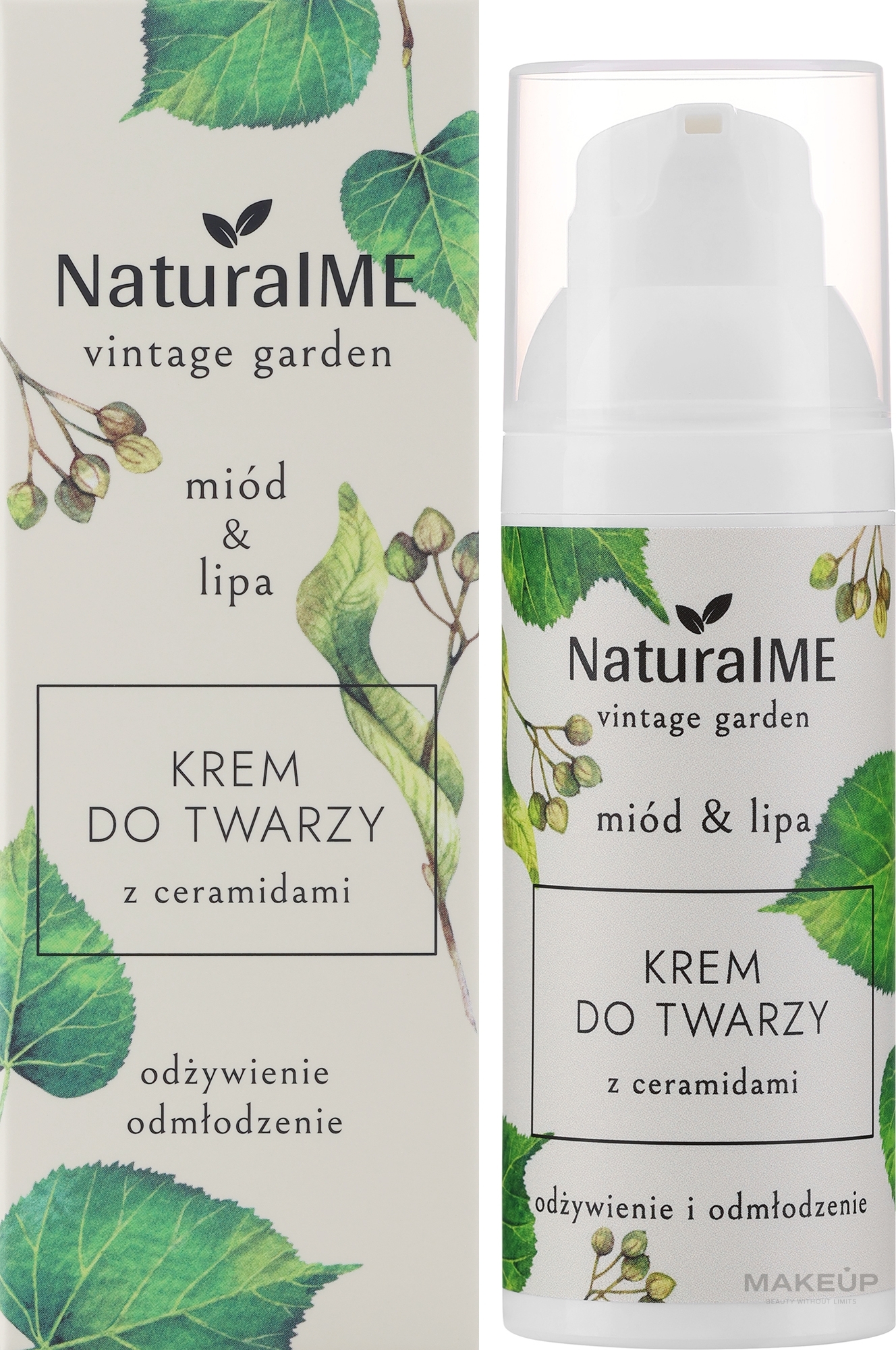 Gesichtscreme mit Ceramiden - NaturalME Vintage Garden Honey & Linden Nourishing & Rejuvenating Cream With Ceramides	 — Bild 50 ml