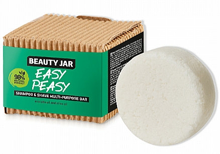 Haar- und Rasierseife - Beauty Jar Easy Peasy Shampoo & Shave Multi-Purpose Bar