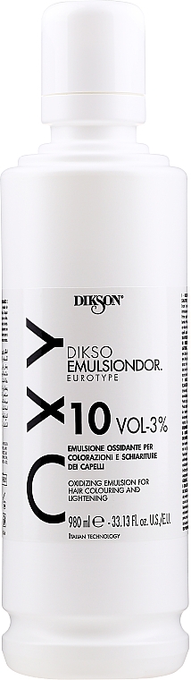 Entwicklerlotion - Dikson Oxy Oxidizing Emulsion For Hair Colouring And Lightening 10 Vol-3% — Bild N1