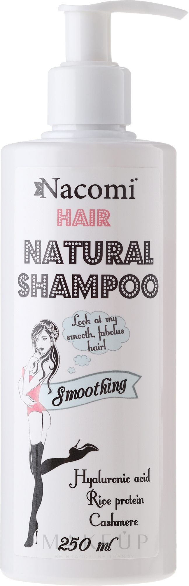 Feuchtigkeitsspendendes glättendes Shampoo - Nacomi Hair Natural Smoothing Shampoo — Bild 250 ml