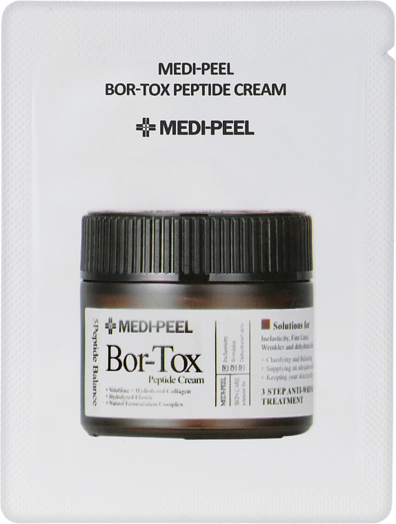 Straffende Gesichtscreme mit Peptidkomplex - Medi Peel Bor-Tox Peptide Cream (Probe) — Bild N1