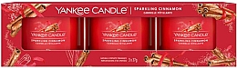 Düfte, Parfümerie und Kosmetik Duftkerzen-Set mit Zimt - Yankee Candle Sparkling Cinnamon 