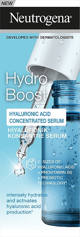 Konzentriertes Hyaluronsäure-Serum - Neutrogena Hydro Boost Hyaluronic Acid Concentrated Serum — Bild N2