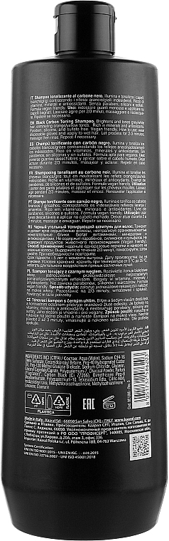 Schwarzes kohlefarbenes Haarshampoo - Kaaral Blonde Elevation Charcoal Shampoo — Bild N4