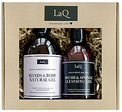 Körperpflegeset - LaQ Soap Set? (Natürliches Gel 500ml + Reinigungsgel 300ml) — Bild N1