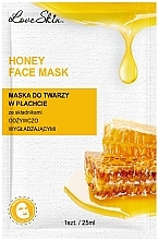 Düfte, Parfümerie und Kosmetik Tuchmaske für das Gesicht mit Honigextrakt und Hyaluronsäure - Love Skin Honey Face Mask 