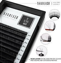 Falsche Wimpern C 0.12 (9 mm) - Nanolash Volume Lashes — Bild N2