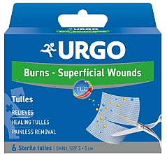 Düfte, Parfümerie und Kosmetik Heilender Tüll für Verbrennungen und oberflächliche Wunden 5x5 cm - Urgo Burns