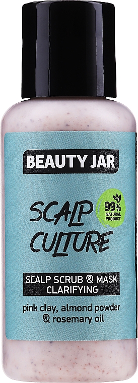 Reinigende Peeling-Maske für die Kopfhaut mit Rosmarinöl - Beauty Jar Scalp Culture Scrub & Mask — Bild N1