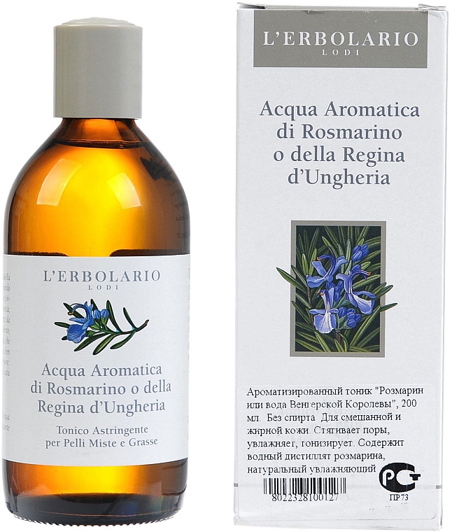 Tonisierendes Gesichtswasser mit Rosmarin-Extrakt - L'erbolario Acqua Aromatica di Rosmarino o della Regina d'Ungheria — Bild N1