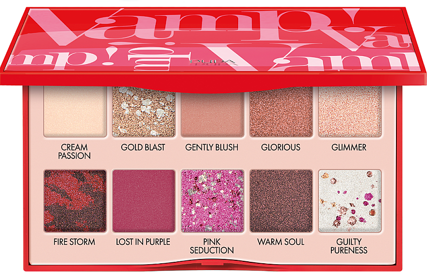 Aromatische Augenpalette rot - Pupa Vamp! Palette Red — Bild N3