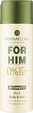 Duschgel und Shampoo - Dermaflora For Him Intensity Shower Gel & Shampoo — Bild N1