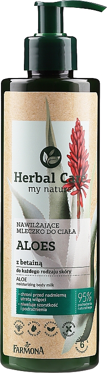 Feuchtigkeitsspendende Körpermilch mit Aloe - Farmona Herbal Care Moisturizing Body Milk — Bild N1
