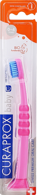 Kinderzahnbürste ultra weich Curakid rosa-blau - Curaprox — Bild N1