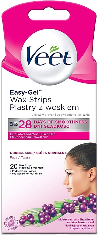 Wachsstreifen für das Gesicht - Veet Wax Strips for Face — Bild N1