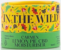 Düfte, Parfümerie und Kosmetik Feuchtigkeitsspendende Gesichtscreme mit Canabidiol und Zitronenschalenextrakt für empfindliche und Problemhaut - In The Wild Carmen Lemon Pie CBD Moisturiser