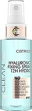 Feuchtigkeitsspendendes Fixierspray mit Hyaluronsäure - Catrice Clean ID Moisturizing Fixing Spray — Bild N2