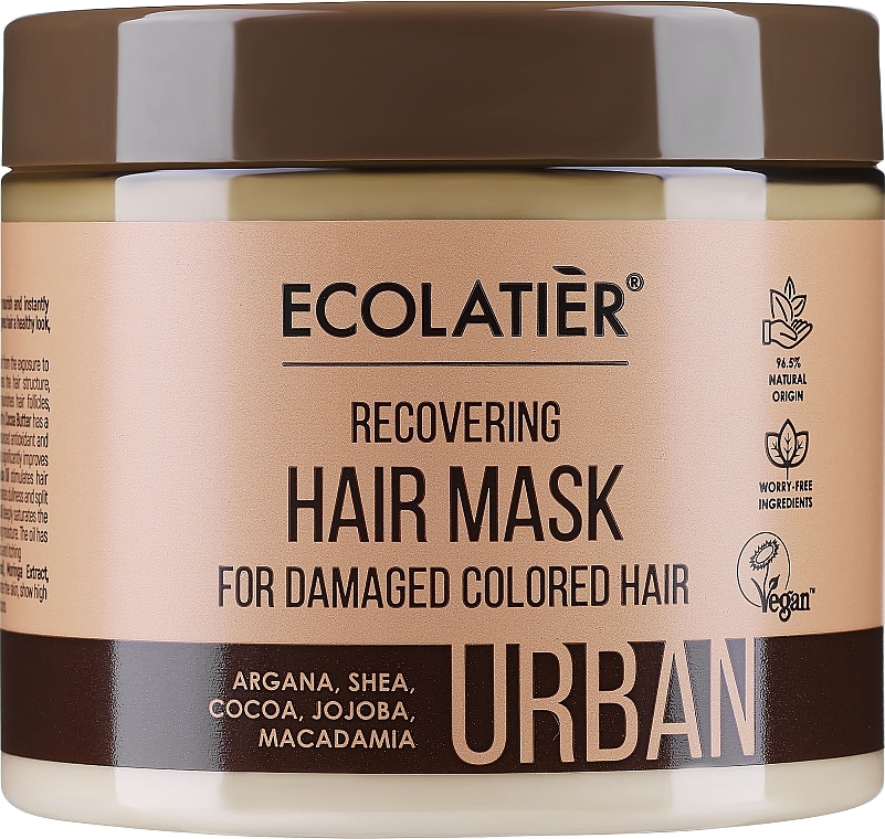 Haarmaske mit Kakao und Jojoba - Ecolatier Urban Recovering Hair Mask — Bild N2