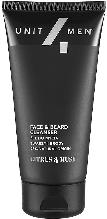 Waschgel für Gesicht und Bart - Unit4Men Citrus&Musk Face & Beard Cleanser — Bild N2