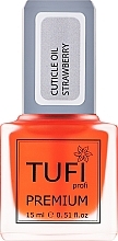Nagelhautöl mit Pinsel Erdbeere - Tufi Profi Premium Cuticle Oil — Bild N1