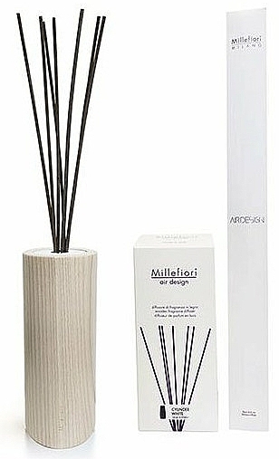 Aromadiffusor ohne Füllung weiß - Millefiori Milano Air Design Cylinder — Bild N1