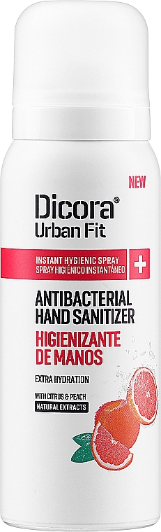 Handdesinfektionsspray mit Zitrus- und Pfirsichduft - Dicora Urban Fit Protects & Hydrates Hand Sanitizer — Bild N1