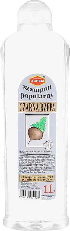 Shampoo für normales und fettiges Haar Schwarzer Rettich - Achem Popular Black Turnip Shampoo — Foto N2