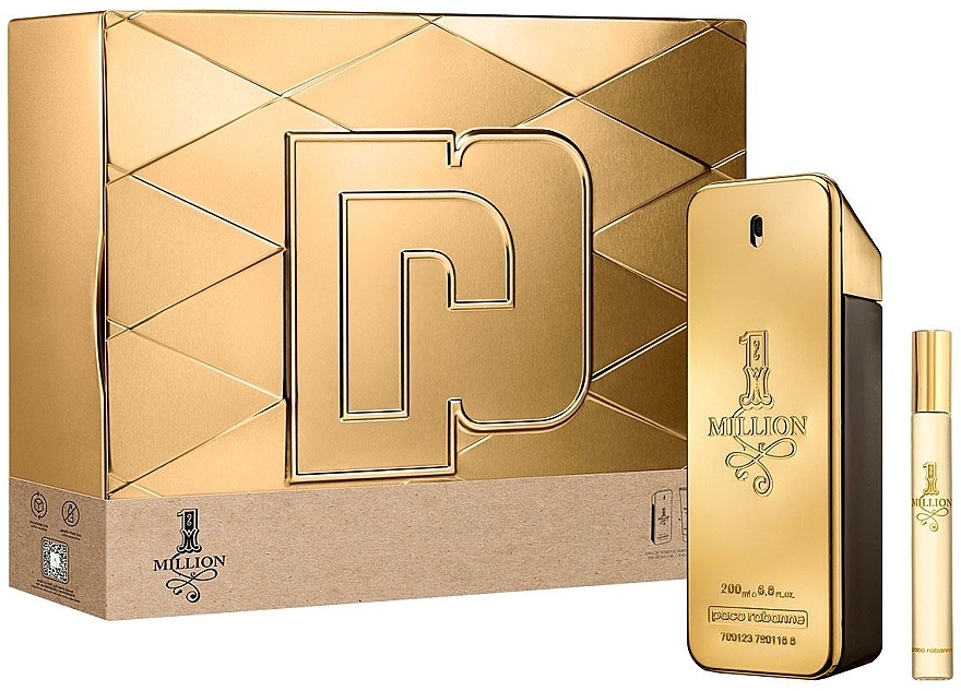 Paco Rabanne 1 Million - Duftset (Eau de Toilette 200ml + Eau de Toilette 10ml) — Bild N1