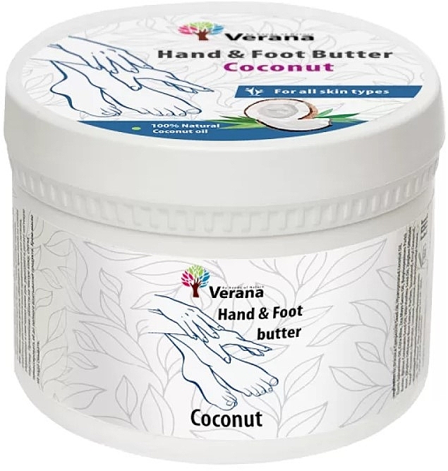 Hand- und Fußöl Kokosnuss - Verana Hand & Foot Butter Coconut — Bild N1