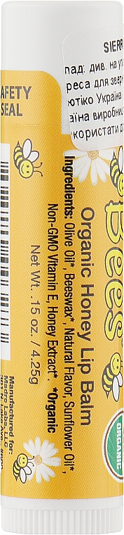 Lippenbalsam mit Honig - Sierra Bees Organic Honey Lip Balm — Bild N2