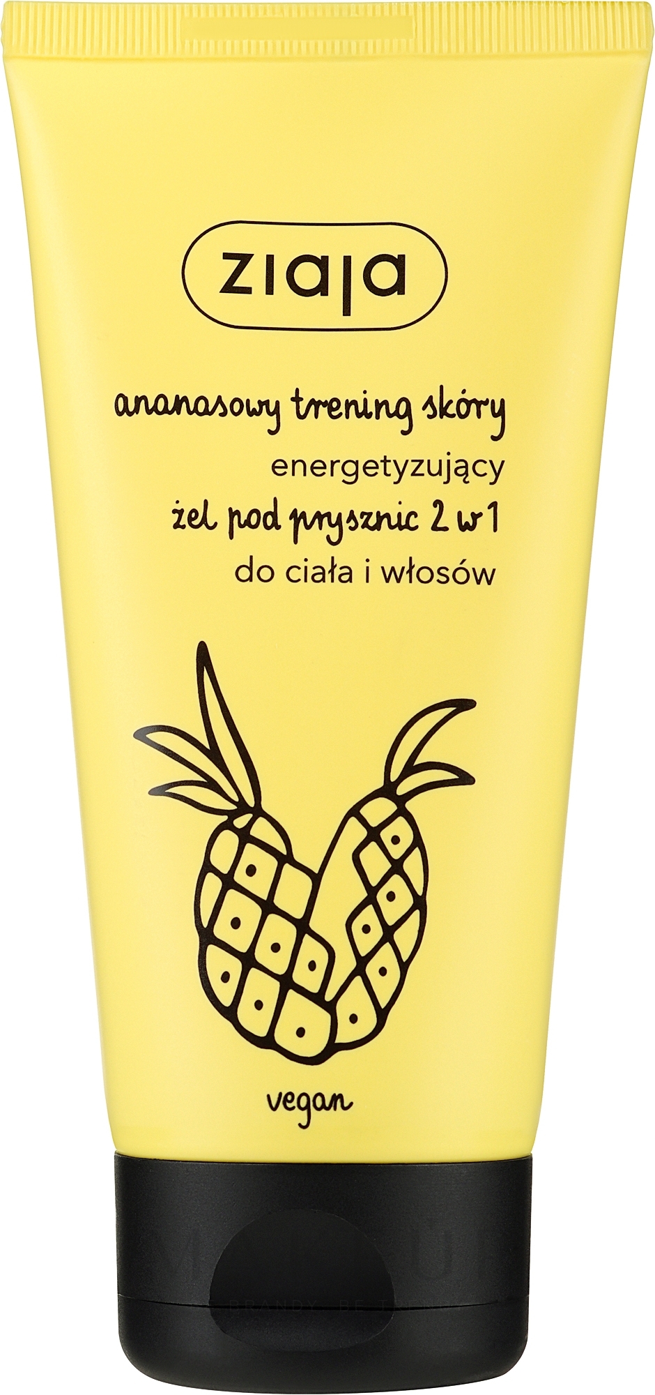 2in1 Energetisierendes Shampoo und Duschgel mit Ananasduft - Ziaja Pineapple Shower Gel 2in1 — Bild 160 ml