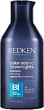 Shampoo mit Anti-Kupfer-Effekt für natürliches und gefärbtes brünettes Haar - Redken Color Extend Brownlights Shampoo — Bild N1