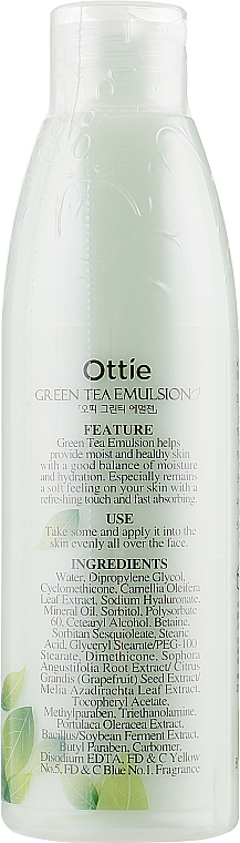 Gesichtsemulsion - Ottie Green Tea Emulsion — Bild N2