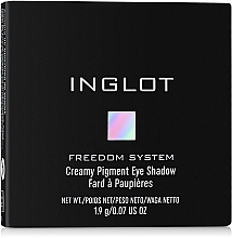 Cremiger Pigment-Lidschatten - Inglot Freedom System Creamy Pigment Eye Shadow — Bild N2