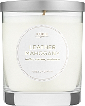 Düfte, Parfümerie und Kosmetik Kobo Leather Mahogany - Duftkerze