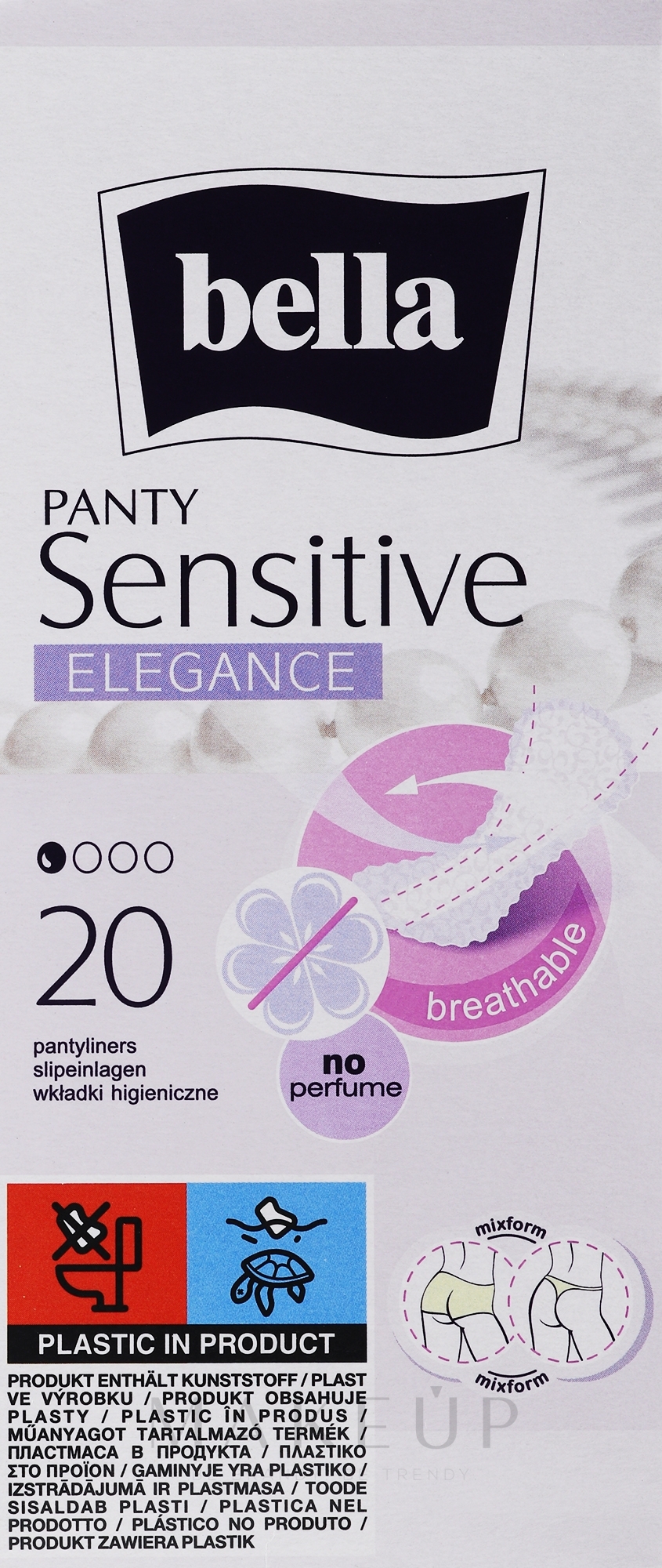 Slipeinlagen Panty Sensitive Elegance 20 St. - Bella — Bild 20 St.
