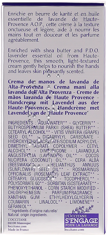 Handcreme Lavendel - L'Occitane Lavande Hand Cream — Bild N2