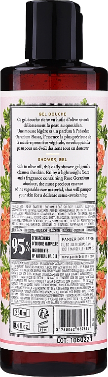 Duschgel mit Rosengeranien-Duft - Panier Des Sens Rose Geranium Shower Gel — Bild N2