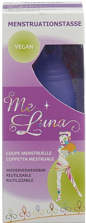 Menstruationstasse Größe M violett - MeLuna Sport Menstrual Cup Ring — Bild N2