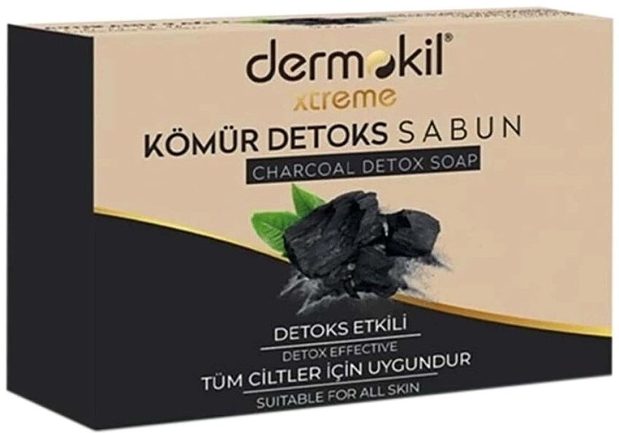 Seife mit Aktivkohle - Dermokil Xtreme Charcoal Detox Soap — Bild N1