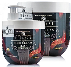Düfte, Parfümerie und Kosmetik Haarcreme-Maske mit Keratin - Leganza Cream Hair Mask With Keratin (mit Spender)