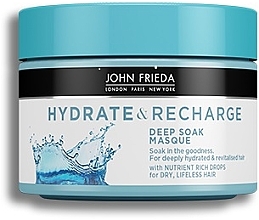 Düfte, Parfümerie und Kosmetik Intensiv feuchtigkeitsspendende Haarmaske mit Keratin und Monoi-Öl - John Frieda Hydrate & Recharge Mask