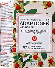 Straffende Tagescreme mit indischem Ginseng und Ashwagandha - Floslek Adaptogen Strengthening Cream With Ginseng — Bild N1