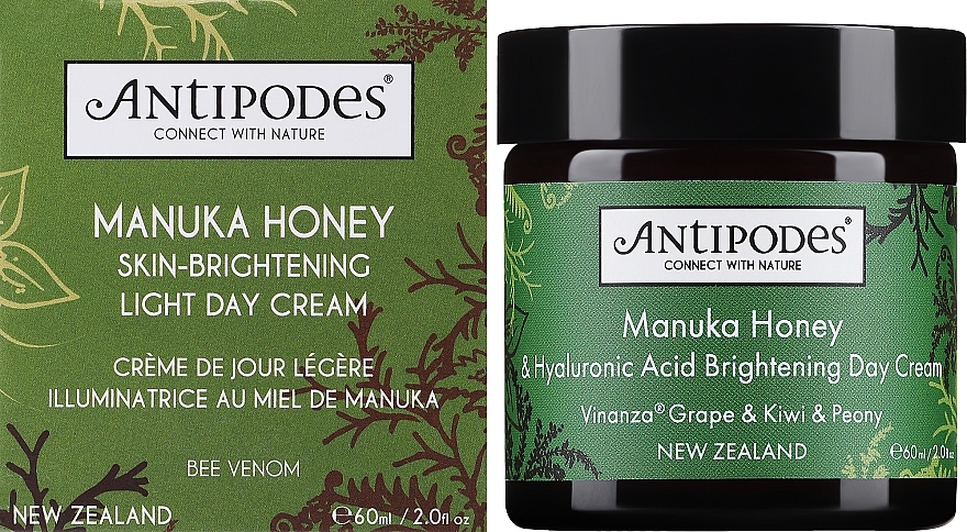 Leichte aufhellende Tagescreme für das Gesicht gegen Entzündungen mit Manuka-Honig - Antipodes Manuka Honey Skin-Brightening Light Day Cream — Bild N2