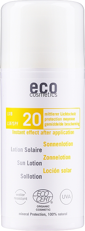 Sonnenschutzlotion für empfindliche Haut mit Granatapfel und Goji-Beere SPF 20 - Eco Cosmetics Sun Lotion SPF 20 — Bild N1