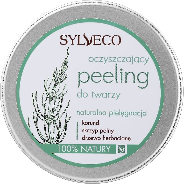 Gesichtspeeling mit Korund, Acker-Schachtelhalm und Teebaum - Sylveco Exfoliating Facial Scrub