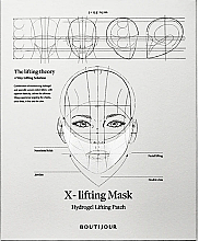 Düfte, Parfümerie und Kosmetik Tuchmaske - Boutijour X-Lifting Mask Hydrogel Lifting Patch