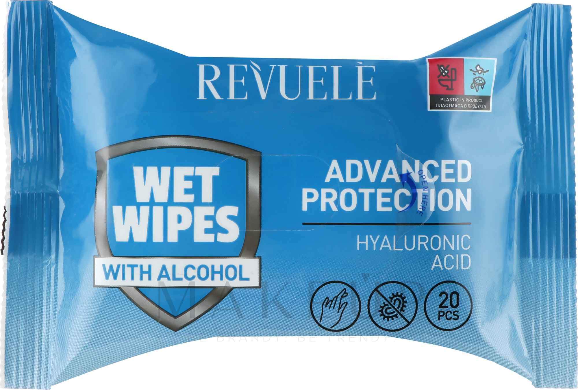 Reinigungstücher mit Hyaluronsäure - Revuele Advanced Protection Wet Wipes Hyaluronic Acid — Bild 20 St.